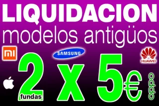 LIQUIDACIÓN FUNDAS MÓVIL 2x5€