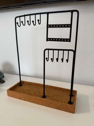 Colgador Joyero Negro y Marrón