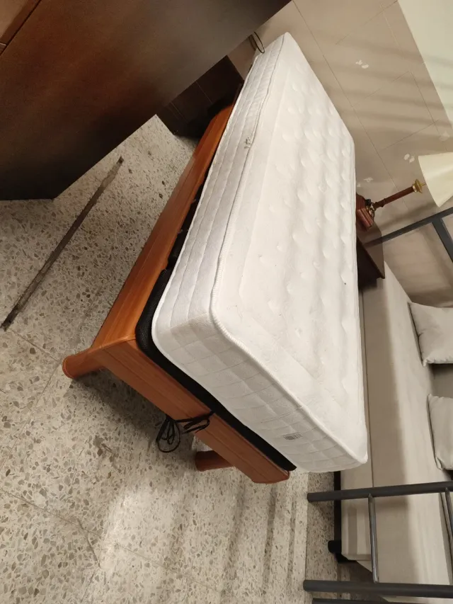 Cama Articulada 70x190cm Madera y Tela