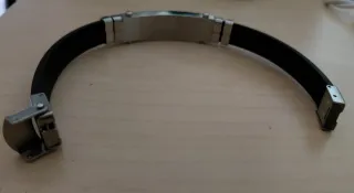 Pulsera Acero Inoxidable y Silicona Hombre