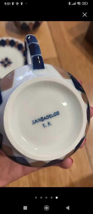 Juego de café con leche Sargadelos nuevo