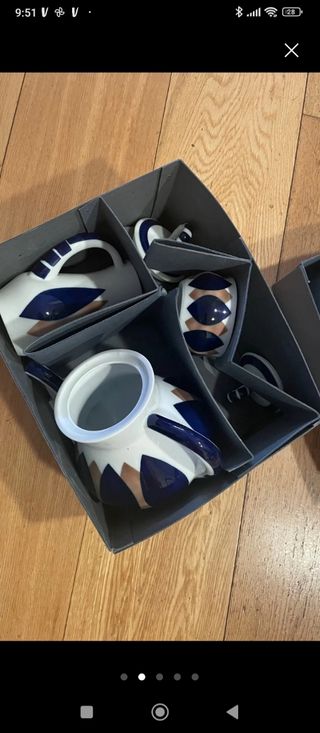 Juego de café con leche Sargadelos nuevo