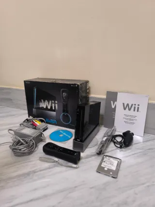 Nintendo Wii Black Edition + HDD e Giochi