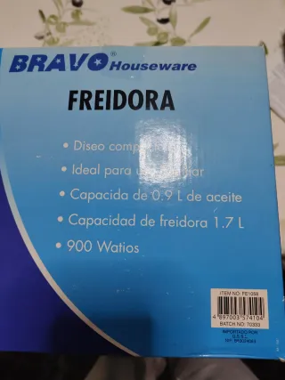 Mini freidora BRAVO