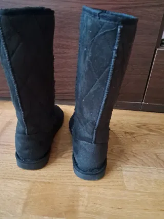 Botas de invierno negras Blanco nuevas.