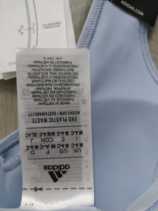 Top deportivo Adidas azul