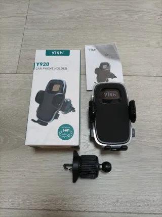 Soporte Movil para Coche 360° con Gancho mejorado