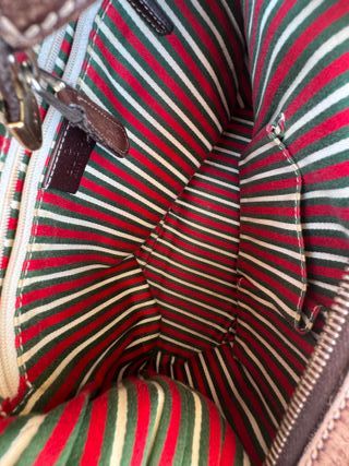 Bolso Hombro Gucci GG Monogram Beige/Marrón