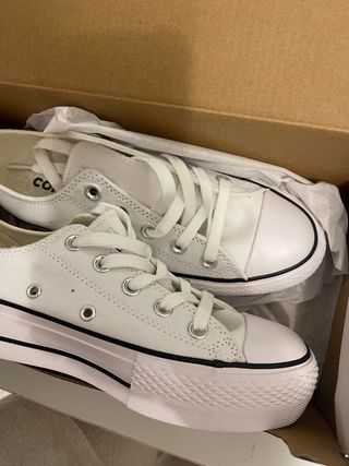 Converse All Star Blancas Talla 37 Nuevas de caja