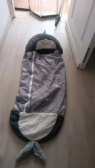 Saco de dormir tiburón peluche niños