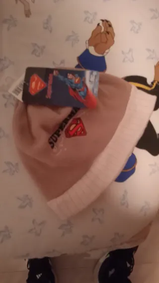 Berretto Superman Rosa per Bambini