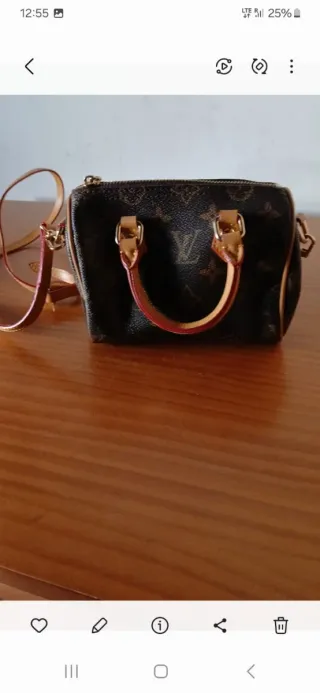 Borsa Louis Vuitton Speedy Mini Marrone