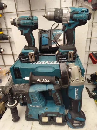 Kit Makita Taladro Atornillador y Radial