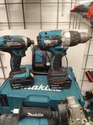 Kit Makita Taladro Atornillador y Radial