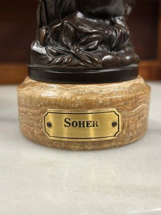 Escultura Bronce Campesina Soher