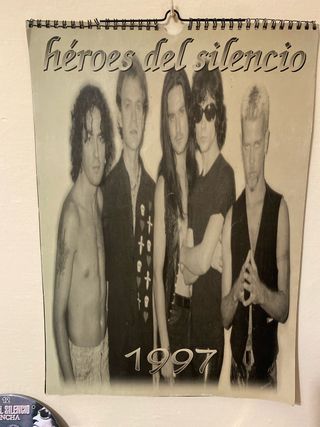 Calendario Héroes del Silencio 1997 completo