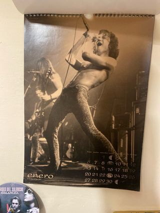 Calendario Héroes del Silencio 1997 completo