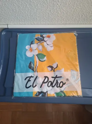 2 Sciarpe El Potro Flores Blu Giallo