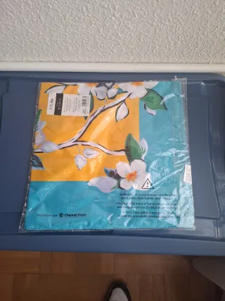 2 Sciarpe El Potro Flores Blu Giallo