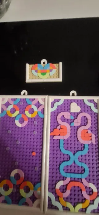 3 Quadri Decorativi Lego Dots