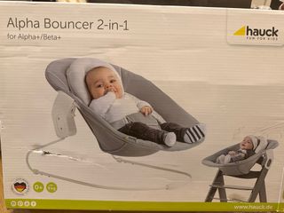 Hamaca Hauck Alpha Bouncer 2-en-1 Gris