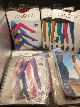 Lote  180 Medias Gama alta Mujer Samburu Multicolo