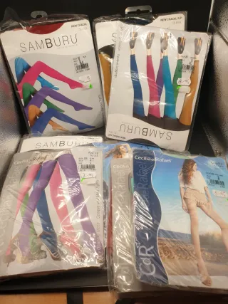 Lote  180 Medias Gama alta Mujer Samburu Multicolo