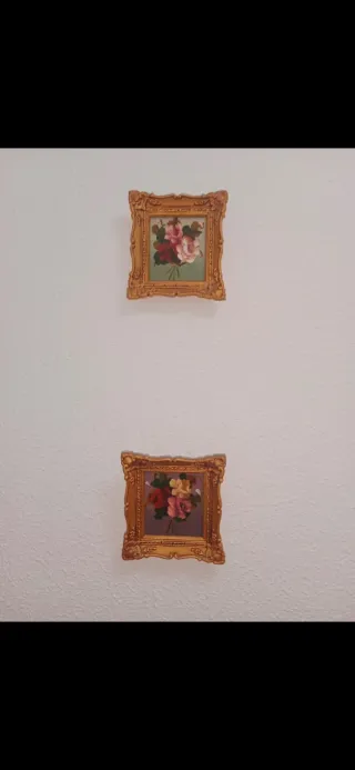 Quadri antichi fiori dorati