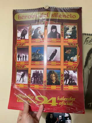 Calendario Héroes del Silencio 1994 PRECINTADO!!