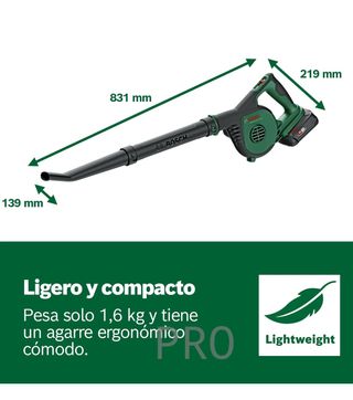 Soplador de hojas a batería Bosch