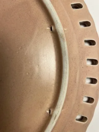 Piatto grande ceramica Maiolica decorato