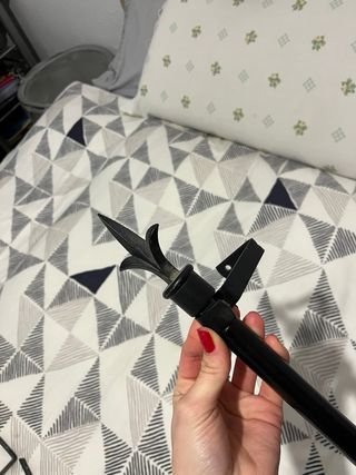 Barras de cortina extensibles metálicas negras