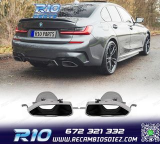 COLAS DE ESCAPE BMW G20 G21 23-25 LOOK M PERFORMANCE PLATA
