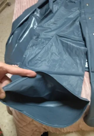 Chubasquero impermeable completo azul