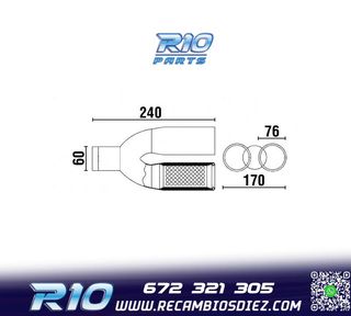 COLA ESCAPE DOBLE REDONDA