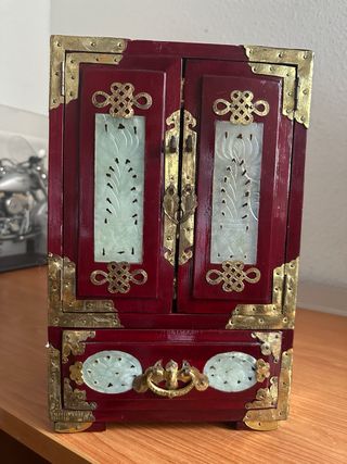 Joyero Japonés Rojo y Dorado