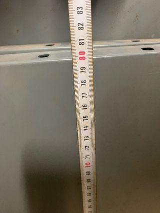 Estantería metálica gris 200x160x50