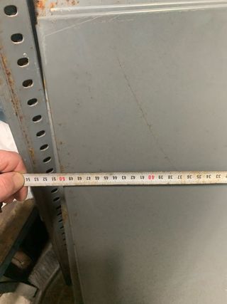 Estantería metálica gris 200x160x50