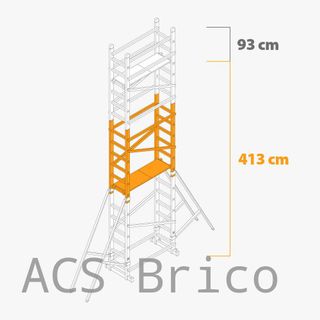 Andamio Modular Aluminio - 6,13 Metros - Pack A+B+C