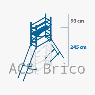 Andamio Modular Aluminio - 6,13 Metros - Pack A+B+C