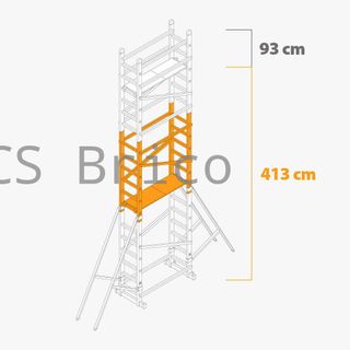 Andamio Modular Aluminio - 6,13 Metros - Pack A+B+C