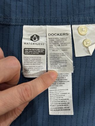 Camisa de hombre azul