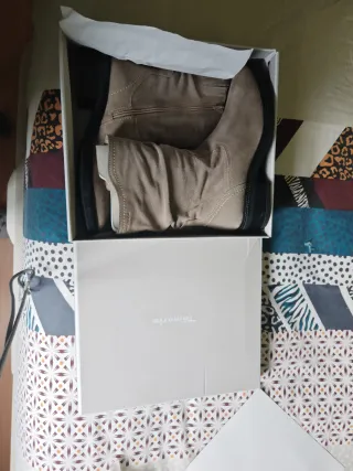 Botines Tamaris Beige Nuevos