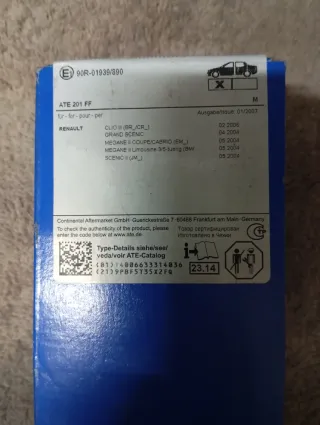 Pastiglie freno ant Renault Megane Scenic Clio