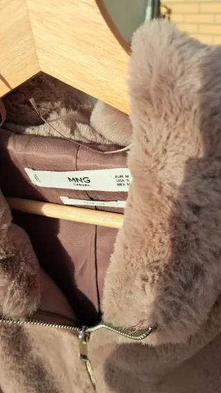 Chaqueta Mango Mujer Beige Talla M