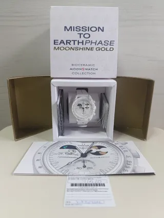 Swatch Omega Snoopy Moonshine Gold 4 Dic