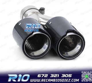 COLA ESCAPE DOBLE BMW M PERFORMANCE CARBONO CROMO IZQ