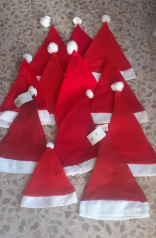 Confezione da 12 cappelli di Babbo Natale