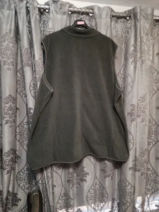 Chaleco polar Amazon verde oliva Talla XXXXXL Muje