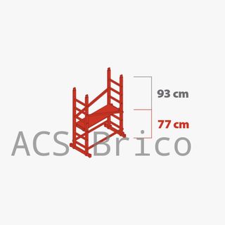 Andamio Modular Aluminio - 4,45 Metros - Pack A+B